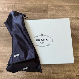 Prada box and two silky bags